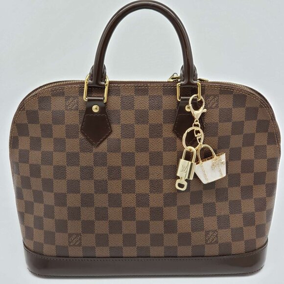 100% Auth Louis Vuitton Lock & Key with unbranded Bagcharm, Keycharm, Keychain - Picture 2 of 7